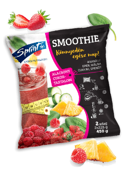 Agrosprint egészséges Sprint Smoothie mix terméke - Alacsony Cukortartalmú Smoothie Mix